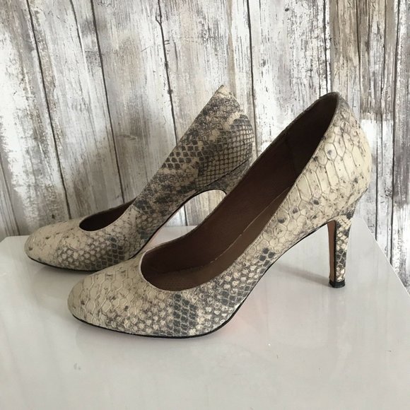 CORSO COMO Python DEL Beige Black Gray Heels 7.5 - Picture 1 of 6